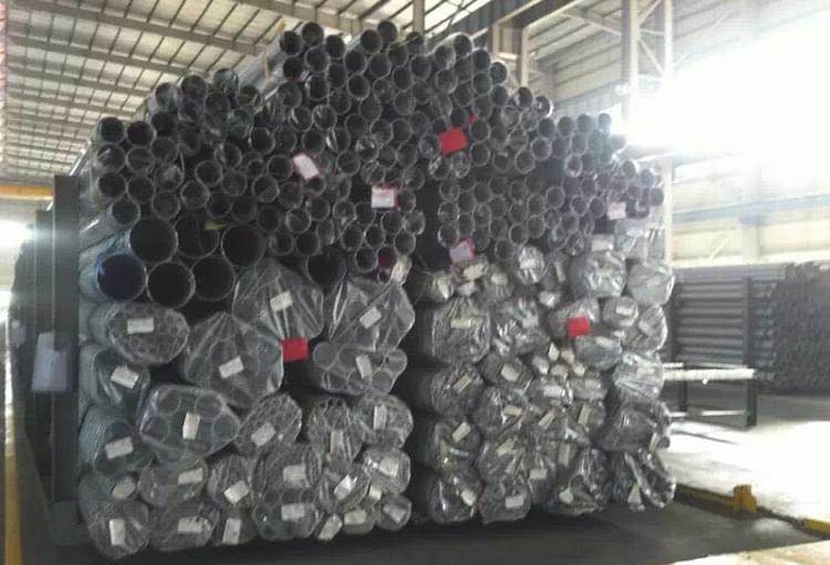 中欧体育圆管已包装，待发货仓库