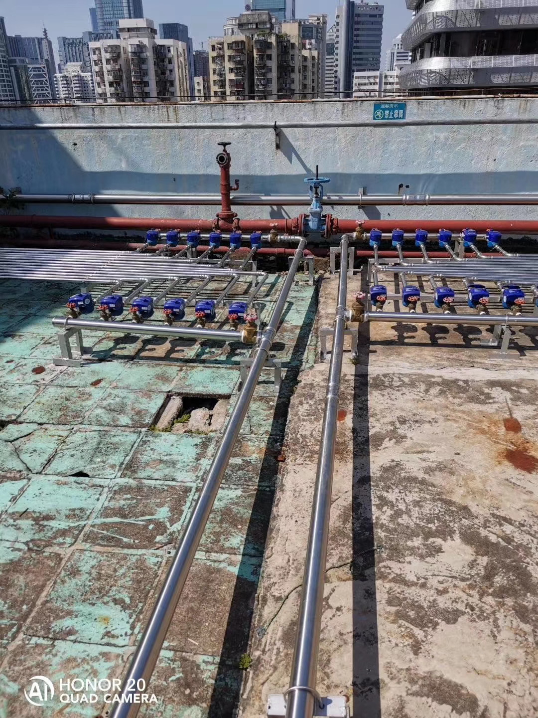 中欧体育水管工程案例